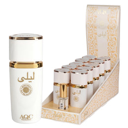 Set 10 bucati + Tester Apa de toaleta pentru femei Leila Mystique, AQC, 26168, 60 ml