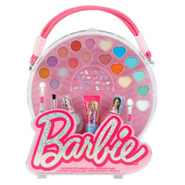 Gentuta cu accesorii pentru machiaj si unghii pentru fetite, Barbie, Mattel, 2052