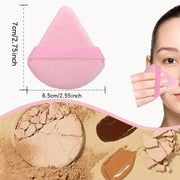 Set 5 bucati burete de machiaj reutilizabil, tip triunghi, FP3029