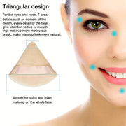 Set 3 bucati burete de machiaj reutilizabil, Triangle puff, FP3053