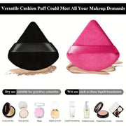 Set 3 bucati burete de machiaj reutilizabil, Triangle puff, FP3053