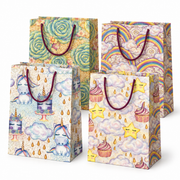 Pungi de cadou pentru copii, XL, set de 12 buc, model Unicorn