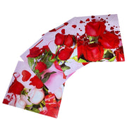 Punga de cadou, model floral, M