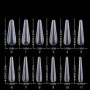 Tipsuri Smart Forms Migdala Ruseasca, 120buc, reutilizabile, full cover