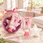 Set cadou dama Beauty Collection, crema de maini si bila efervescenta de baie, 90 ml/g, BC32484