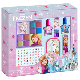 Set cu accesorii pentru machiaj si unghii 14 g, ideal pentru cadou fetite, Frozen, Disney, 1720