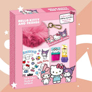 Set cosmetic machiaj si accesorii Hello Kitty & friends cu breloc pompom 4058