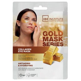 Masca pentru ochi cu efect de stralucire si anti-imbatranire Gold Collagen IDC Institute 3420, 8 g