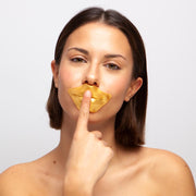 Masca pentru buze cu efect de stralucire si anti-imbatranire Gold collagen  IDC Institute  3421
