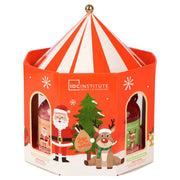 Set de baie si ingrijirea corpului Christmas Carousel, 5 produse, IDC Institute, 420 gr, 42378