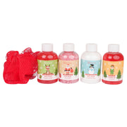 Set de baie si ingrijirea corpului Christmas Carousel, 5 produse, IDC Institute, 420 gr, 42378