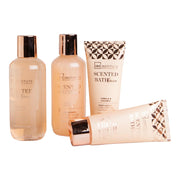 Set baie Scented Bath Bronze Vanilla & Coconut, IDC Institute, 4 piese, 44015