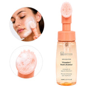 Demachiant spuma cu vitamina C si perie exfoliere IDC Institute 68110, 240 ml