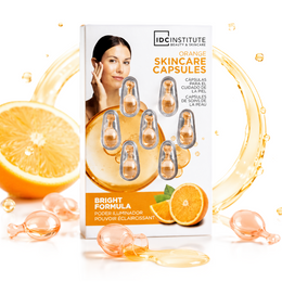 Capsule pentru îngrijirea tenului cu extract de portocală (Vitamina C) IDC Institute – Natural Elements, 7 capsule, 68324