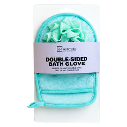 Manusa de baie turcoaz cu doua fete pentru curatare si exfoliere delicata, 90092