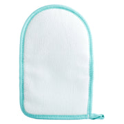 Manusa de baie turcoaz cu doua fete pentru curatare si exfoliere delicata, 90092