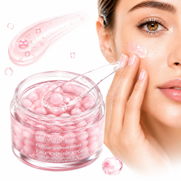 Crema faciala cu capsule de colagen - fermitate, elasticitate si hidratare, Pink, IDC Institute, 50ml, 90480
