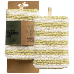 Burete de baie verde exfoliant din fibre de bambus, IDC Institute, 91022