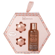 Set cadou pentru ingrijire corporala si baie Bronze Sandalwood & Cardamom, IDC Institute, 160 g, 99279