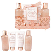 Set cadou pentru ingrijire corporala si baie Bronze Sandalwood & Cardamom, IDC Institute, 300 ml, 99282, 4 piese