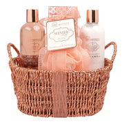Set cadou pentru ingrijire corporala si baie Bronze Sandalwood & Cardamom, IDC Institute, 99285, 4 piese, in cosulet