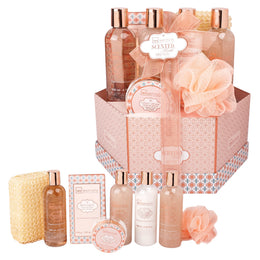 Set cadou 8 produse pentru ingrijire corporala si baie Ritual Bronze Sandalwood & Cardamom, IDC Institute, 1050 ml,99287