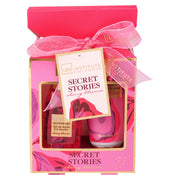Set cadou pentru ingrijire corporala si baie Secret Stories Cherry Blossom, IDC Institute, 80ml, 99288