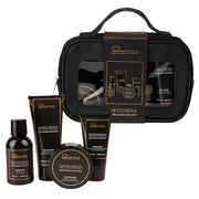 Set cadou pentru ingrijire corporala barbati Gentleman's Sweet Orange & Cedar Wood, 4 produse + geanta, IDC Institute, 320 ml, 99351