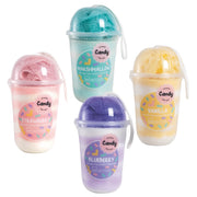 Set 12 bucati Sare de baie Candy cu burete de baie, IDC Institute, 570 g, 99723