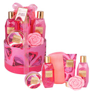 Set cadou pentru ingrijire corporala si baie Secret Stories Cherry Blossom, IDC Institute, 630g, 99297