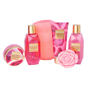 Set cadou pentru ingrijire corporala si baie Secret Stories Cherry Blossom, IDC Institute, 630g, 99297