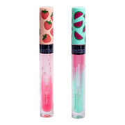 Set 2 luciu de buze cu aroma de capsuni si pepene verde 26029, IDC Institute, 7 ml