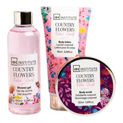 Set 3 produse de ingrijire Country Flower, Colivie, IDC Institute 56233, 240 ml