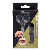 Set barbati, foarfeca si pieptan pentru ingrijire faciala, 90300, IDC Institute