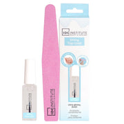 Set Nail Fix Top Coat lucios 6 ml si buffer pentru unghii, IDC Instiute, 90501
