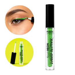 Fard de pleoape Neon Liquid Glitter Magic Studio 32009, 5 ml, verde