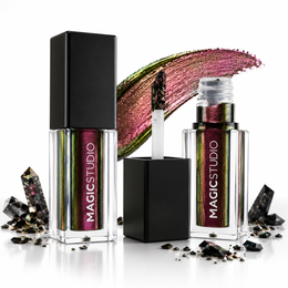Fard de ochi lichid duocromatic Black Crystals Magic Studio 50518, 1,8 ml, Nr. 1