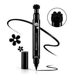 Eyeliner Fantasy, cu Stampila Flower Tatoo, Magic Studio, 2 g