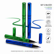 Set 24 bucati Eyeliner lichid Flash Neon, Magic Studio, 68027