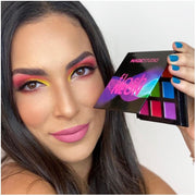 Paleta fard de pleoape Flash Neon, 9 Culori, Magic Studio