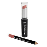 Set Perfect Lips, Ruj de buze mat si creion pentru contur asortat, Nr. 1, Light Brown, Magic Studio