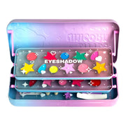 Trusa etajata cu Fard de ochi, luciu de buze si accesorii Little Unicorn Martinelia, 12022