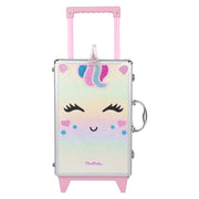 Trusa de machiaj Little Unicorn Mega Carry On Case, Martinelia, 44342, 52 piese, cu troler si oglinda