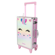 Trusa de machiaj Little Unicorn Mega Carry On Case, Martinelia, 44342, 52 piese, cu troler si oglinda