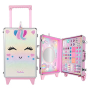 Trusa de machiaj Little Unicorn Mega Carry On Case, Martinelia, 44342, 52 piese, cu troler si oglinda