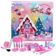 Calendar Advent Little Unicorn, Martinelia, 44400, 24 surprize de machiaj si accesorii pentru copii