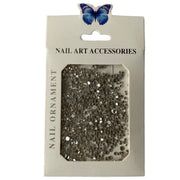 Cristale pentru decorarea unghiilor Chique, argintii, 1440 bucati