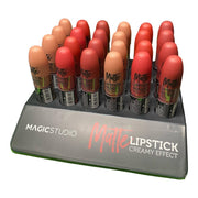 Set 24 bucati Rujuri mate Magic Studio, Nudes to Passion, nuante de nude, rosu si visiniu