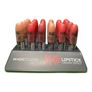 Set 24 bucati Rujuri mate Magic Studio, Nudes to Passion, nuante de nude, rosu si visiniu