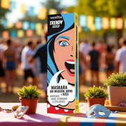 Mascara Colorată 3în1, pentru par, gene si sprancene, Azure Blue, Trendy, Venita, 13g